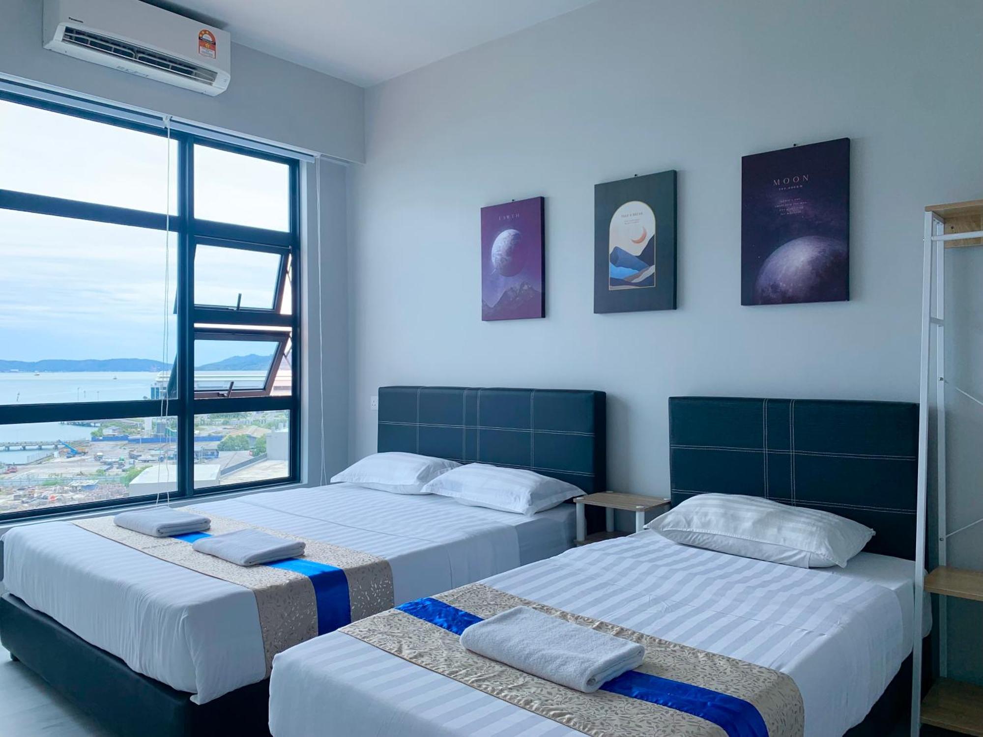 Sunset Seaview Vacation Condos @ Jesselton Quay Kota Kinabalu Phòng bức ảnh